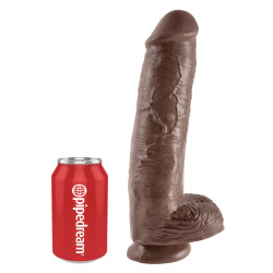 King Cock Gode King Cock 24 x 6 cm Marron
